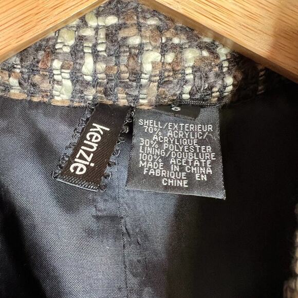 Kenzie Brown Tweed Blazer Jacket 6 - Picture 7 of 12